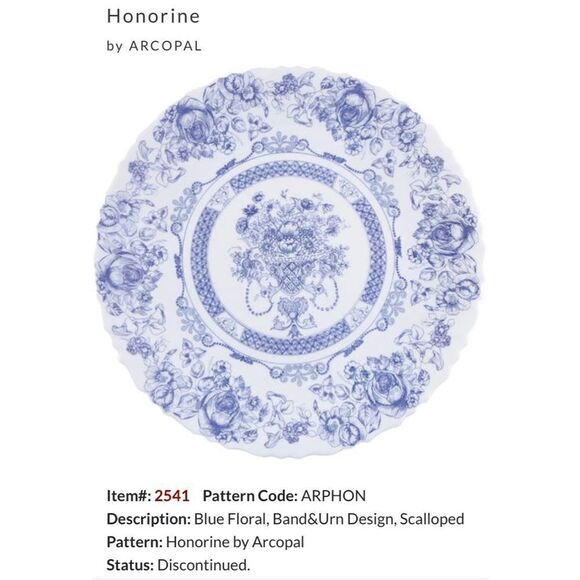 Honorine by ARCOPAL Saucer / Pattern: ARPHON - Picture 5 of 5